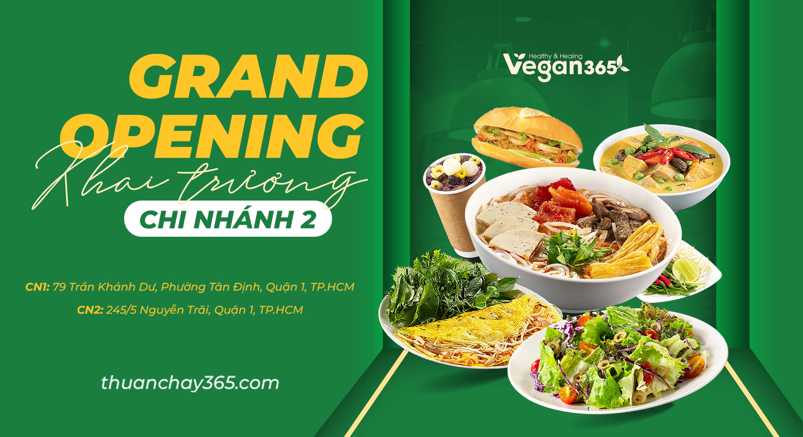 Vegan365 khai trương chi nhánh mới: Thiên đường thuần chay giá rẻ ngay tại quận 1!